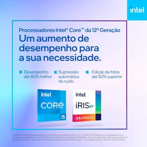 Notebook Dell Inspiron 15 com processador Intel Core i5 de 12° Geração, 8GB RAM, 256GB SSD, Tela Full HD 15,6"e Windows 11 - i15-I120K-A20P