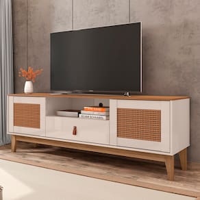 Rack Casa D Esmeralda com 2 Portas e 3 Nichos para TV’s de até 60”