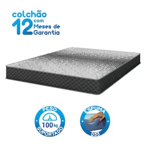 Colchão Casal Umaflex Thor em Espuma D33 19 x 138 x 188 cm – Preto/Cinza - 2