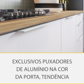 Cozinha Completa em MDF Nesher Paris Ripada com 270 cm de Largura, 8 Portas, 6 Gavetas e 12 Prateleiras - Branco/Nature - 3