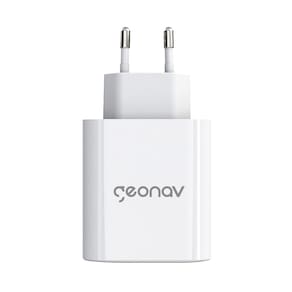 Carregador de Tomada Geonav Turbo Duo 48W com USB-A e USB-C para Celulares e Dispositivos Eletrônicos