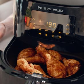 Fritadeira Elétrica Sem Óleo Air Fryer Philips Walita RI9270 Digital 6,2 L - Preta