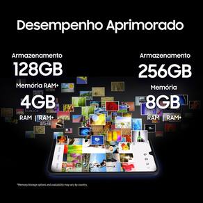 Smartphone Samsung Galaxy A15 5G Azul Claro 128GB, 4GB RAM, Processador Octa-Core, Câmera Tripla Traseira, Tela Super Amoled de 6.5" 90Hz