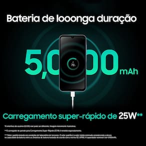 Smartphone Samsung Galaxy A15 5G Azul Escuro 256GB, 8GB RAM, Processador Octa-Core, Câmera Tripla Traseira, Tela Super Amoled de 6.5" 90Hz