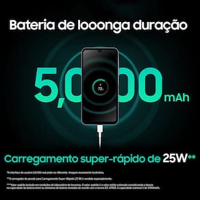 Smartphone Samsung Galaxy A15 5G Verde Claro 256GB, 8GB RAM, Processador Octa-Core, Câmera Tripla Traseira, Tela Super Amoled de 6.5" 90Hz