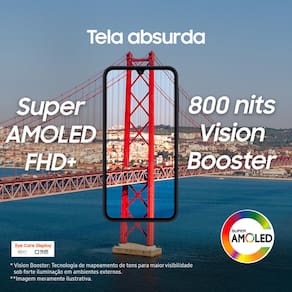 Smartphone Samsung Galaxy A15 5G Azul Claro 256GB, 8GB RAM, Processador Octa-Core, Câmera Tripla Traseira, Tela Super Amoled de 6.5" 90Hz