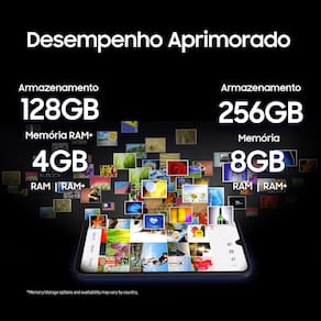 Smartphone Samsung Galaxy A15 5G Azul Claro 256GB, 8GB RAM, Processador Octa-Core, Câmera Tripla Traseira, Tela Super Amoled de 6.5" 90Hz