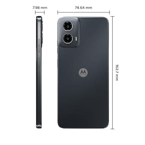 Smartphone Motorola Moto g34 5G Preto 128GB, 4GB RAM + 4GB Ram Boost, AI Câmera 16MP Sensor FPS Lateral