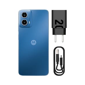 Smartphone Motorola Moto g34 5G Azul 128GB, 4GB RAM + 4GB Ram Boost, AI Câmera 16MP Sensor FPS Lateral