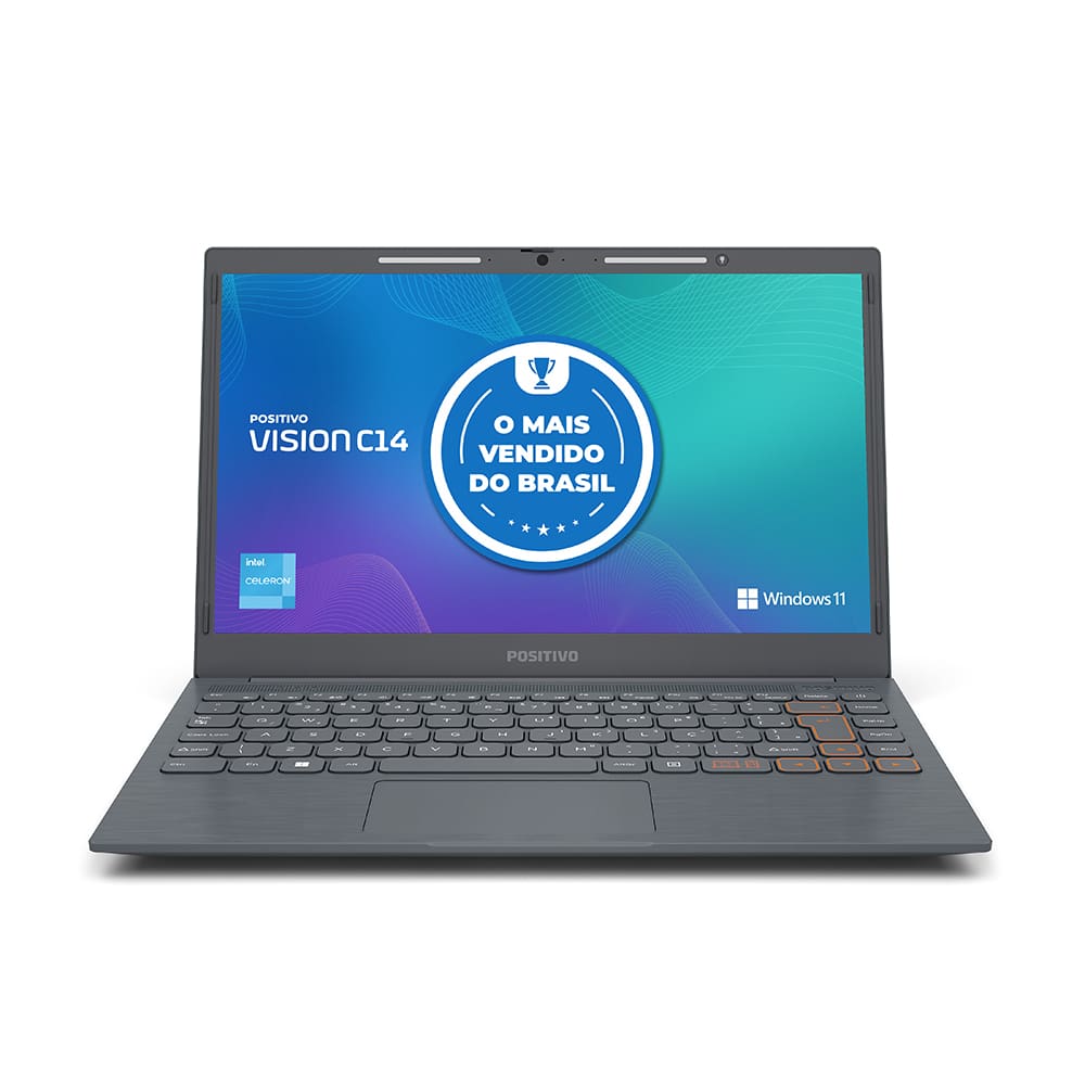 Notebook Positivo Intel Celeron Dual Core 4GB RAM 128GB eMMC Tela