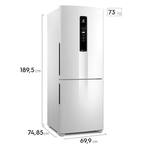 Geladeira Electrolux IB7 Frost Free Inverse Efficient com AutoSense Branco - 490 litros