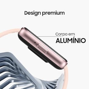 Samsung Galaxy Fit3 Rose Display de 1.6" AMOLED colorido, Bluetooth, Design Premium em Alumínio, Mais De 100 Exercícios e Resistente à Água e Poeira - 1