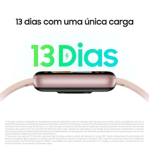 Samsung Galaxy Fit3 Rose Display de 1.6" AMOLED colorido, Bluetooth, Design Premium em Alumínio, Mais De 100 Exercícios e Resistente à Água e Poeira - 2