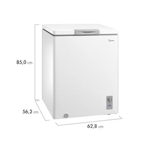 Freezer Horizontal Midea MDRC207 145 litros - Branco