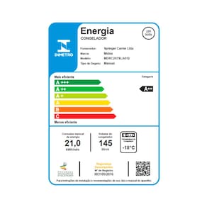Freezer Horizontal Midea MDRC207 145 litros - Branco