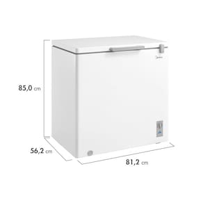 Freezer Horizontal Midea MDRC280 200 litros - Branco