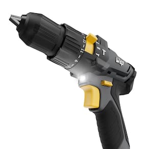 Parafusadeira e Furadeira de Impacto WAP K21 ID01 com acessórios - Cinza e Amarelo