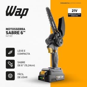 Motoserra de Sabre K12 S01 WAP 2000 mAh Bivolt – Cinza e Preto