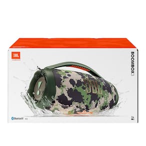 Caixa de Som JBL Boombox 3 BR Squad com Bluetooth e Certificação IP67 resistente à água - Camuflada
