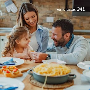 Micro-ondas Mondial MO-02-34-W com 10 Ajustes de Potência e Função Tira Odor – 34L Branco
