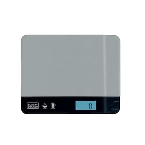 Balança de Cozinha Black Decker BC500 à Pilha com Acabamento em Inox e Capacidade de até 5kg