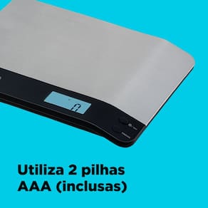 Balança de Cozinha Black Decker BC500 à Pilha com Acabamento em Inox e Capacidade de até 5kg
