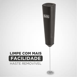 Mixer Black Decker M150 à Pilha, Misturador Multiuso e Portátil com Haste em Inox