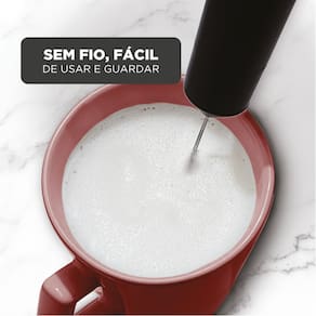 Mixer Black Decker M150 à Pilha, Misturador Multiuso e Portátil com Haste em Inox