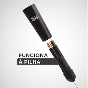 Mixer Black Decker M150 à Pilha, Misturador Multiuso e Portátil com Haste em Inox