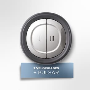 Miniprocessador de Alimentos Black Decker MP300G Antiaderente em Inox, Modo de 2 ou 4 Lâminas com 2 Velocidades - 300W