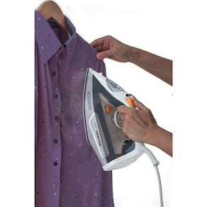 Ferro de Passar a Vapor Black Decker FX3100 com Sistema Antigotejamento - Branco e Cinza