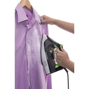 Ferro de Passar Roupa Black Decker, FX2700, com Vaporizador, Sistema Antigotejamento, Preto, Verde e Branco