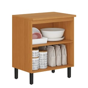 Balcão Itatiaia Ideale com 2 Portas e 2 Prateleiras - Cinamomo/Off White - 1