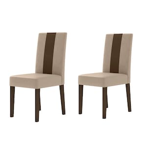 Mesa de Jantar Retangular Poliman Goya com 6 Cadeiras Revestidas em Suede