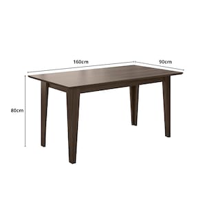 Mesa de Jantar Retangular Poliman Goya com 6 Cadeiras Revestidas em Suede
