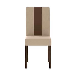 Mesa de Jantar Retangular Poliman Goya com 6 Cadeiras Revestidas em Suede