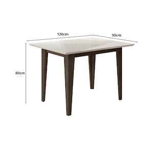 Mesa de Jantar Retangular Poliman Belle com Tampo de Vidro e 4 Cadeiras Revestidas em Suede