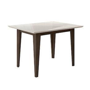 Mesa de Jantar Retangular Poliman Belle com Tampo de Vidro e 4 Cadeiras Revestidas em Suede