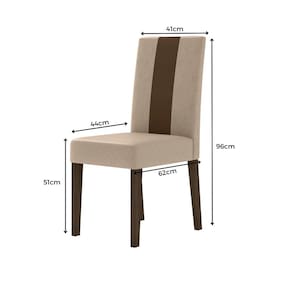 Mesa de Jantar Retangular Poliman Belle com Tampo de Vidro e 4 Cadeiras Revestidas em Suede