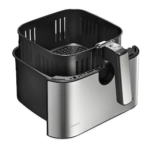 Fritadeira Elétrica Sem Óleo Air Fryer Elgin Chrome Fry 8 litros - Preto/Inox