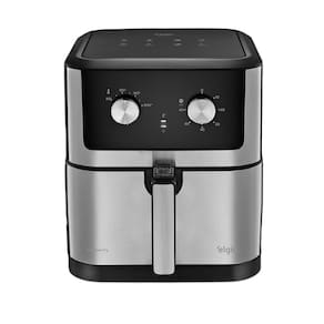 Fritadeira Elétrica Sem Óleo Air Fryer Elgin Chrome Fry 8 litros - Preto/Inox