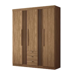 Guarda-roupa Santos Andirá Aurora 3 Portas 3 Gavetas 6 Prateleiras com Cabideiro Solteiro