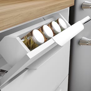 Cozinha Completa Nesher Marquesa em MDF com 3 Portas, 3 Gavetas, 3 Prateleiras - 190cm