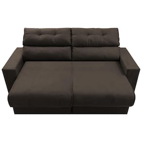 Sofá 3 Lugares Cama Inbox Clean com Assento Retrátil e Encosto Reclinável em Tecido Velusoft - 190cm de Largura
