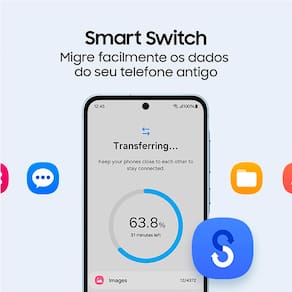 Smartphone Samsung Galaxy A35 5G Azul Claro 256GB, 8GB RAM, Câmera Tripla Traseira de até 50MP, Selfie de 13MP e Tela super AMOLED de 6.6”