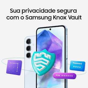 Smartphone Samsung Galaxy A55 5G 128GB 8GB RAM Câmera Tripla Traseira de até 50MP Selfie de 32MP Tela Super AMOLED 6.6" - Azul Escuro