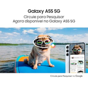 Smartphone Samsung Galaxy A55 5G 128GB 8GB RAM Câmera Tripla Traseira de até 50MP Selfie de 32MP Tela Super AMOLED 6.6" - Azul Escuro