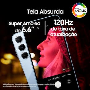 Smartphone Samsung Galaxy A55 5G 128GB 8GB RAM Câmera Tripla Traseira de até 50MP Selfie de 32MP Tela Super AMOLED 6.6" - Azul Escuro
