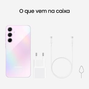 Smartphone Samsung Galaxy A55 5G 256GB Rosa 8GB RAM Câmera Tripla Traseira de até 50MP Selfie de 32MP Tela Super AMOLED 6.6"