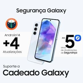 Smartphone Samsung Galaxy A55 5G 256GB Rosa 8GB RAM Câmera Tripla Traseira de até 50MP Selfie de 32MP Tela Super AMOLED 6.6"
